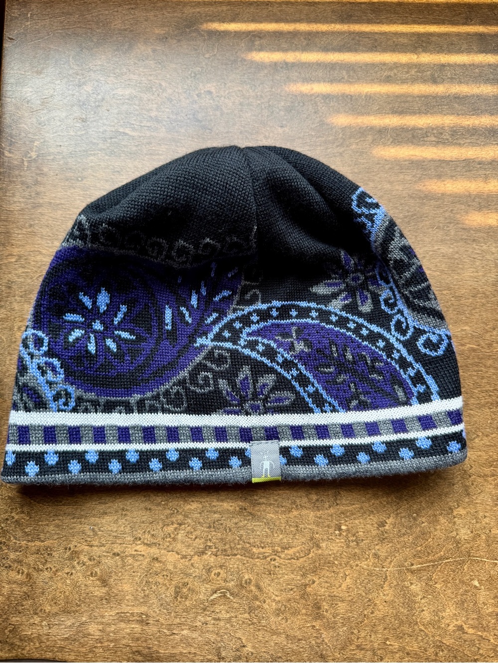 Smartwool Paisley Knit Beanie with Black Logo